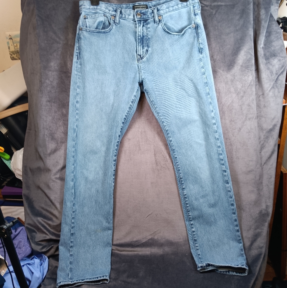 Banana Republic Light Blue Men's Straight Jeans Size 33 X 32
